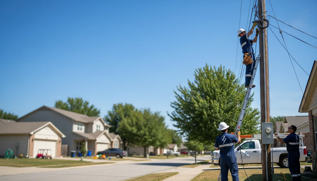 Residential electrician providing installation services in Mooresville, MO